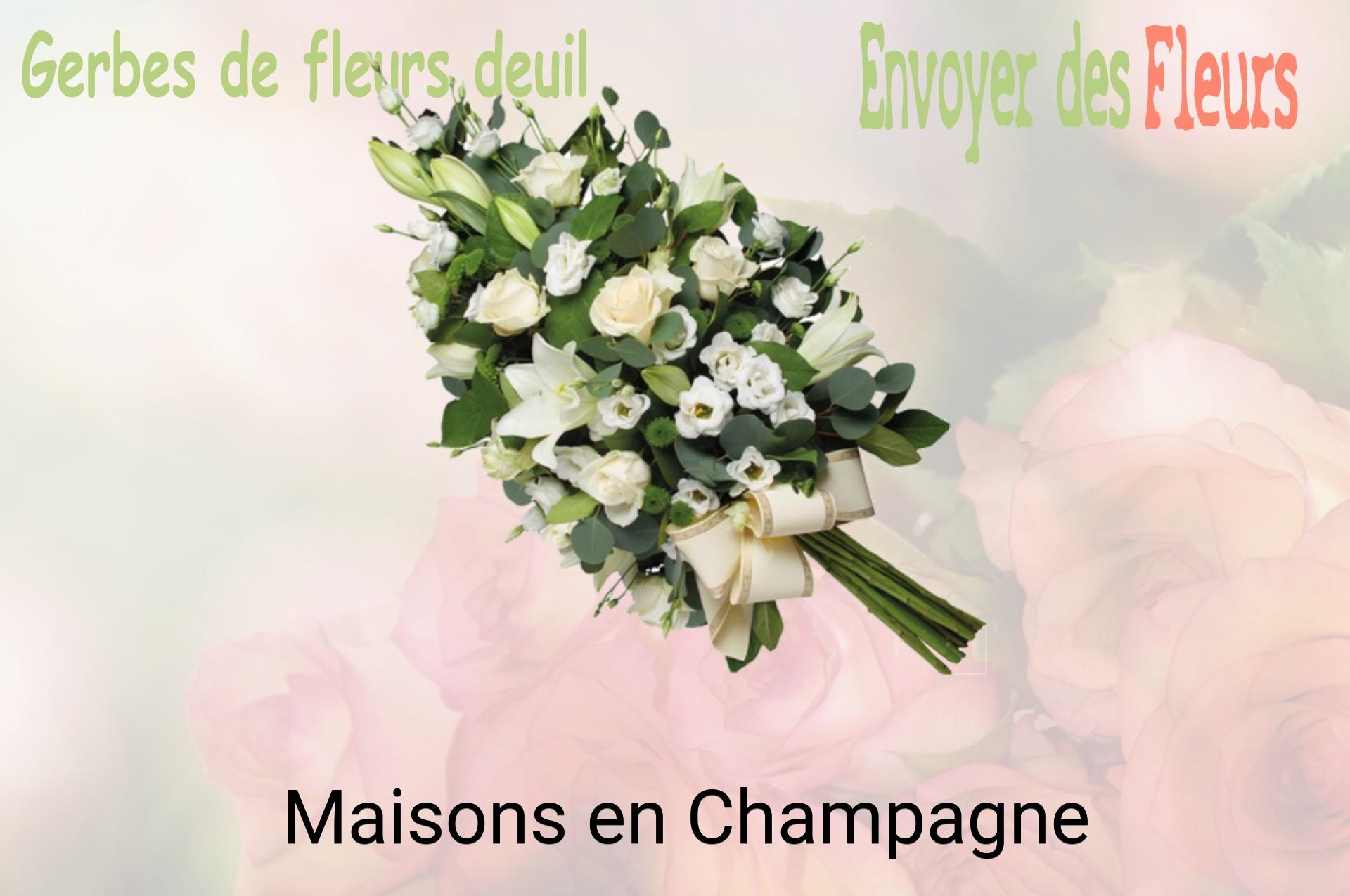 Gerbe de fleurs de deuil livrée à Maisons-en-Champagne